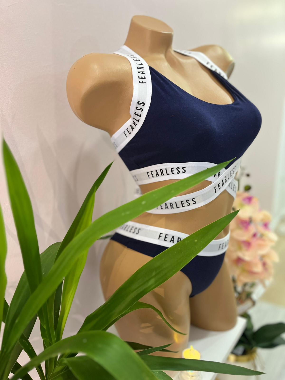 Mavi Spor Kadın Sütyen Takımı