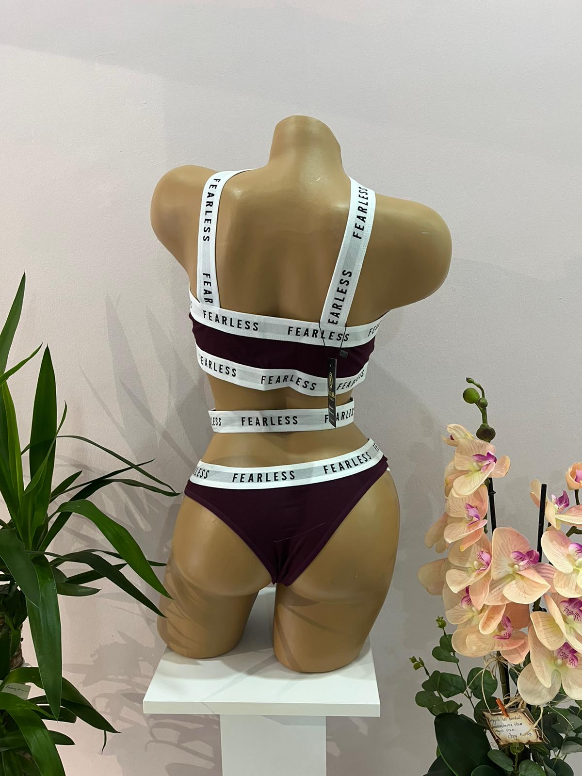 Bordo Spor Kadın Sütyen Takımı - Görsel 4