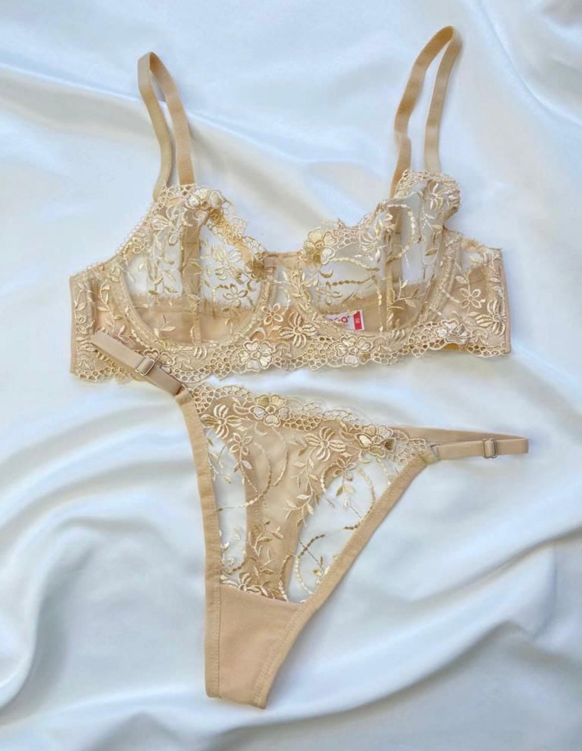 TEN ŞIK GÖRÜNÜMLÜ BRODE- BRALET TAKIM - Görsel 2